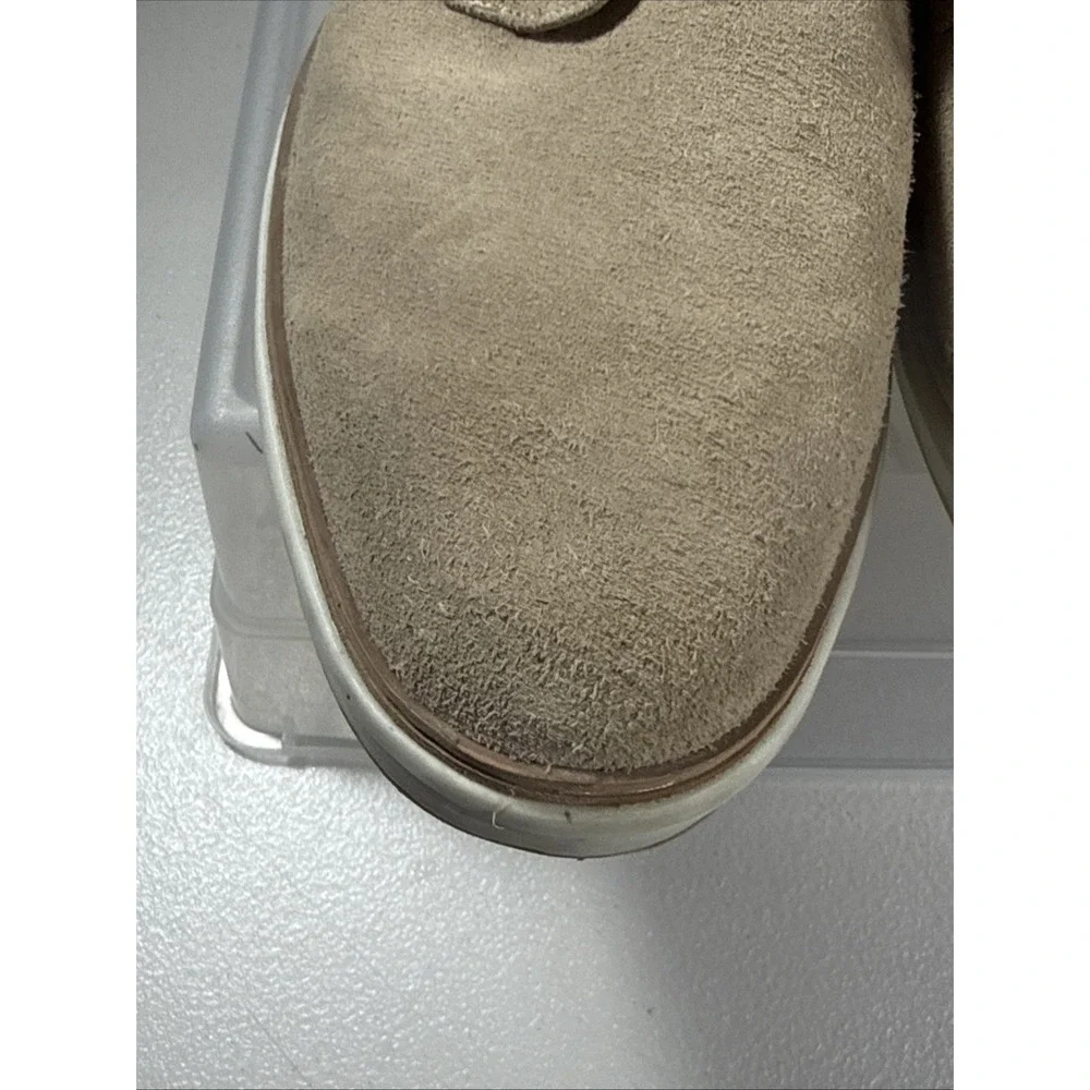 Peter Millar Plain Toe Derby Tan Suede Leather Oxford Shoes Mens Size 10 MS18F15